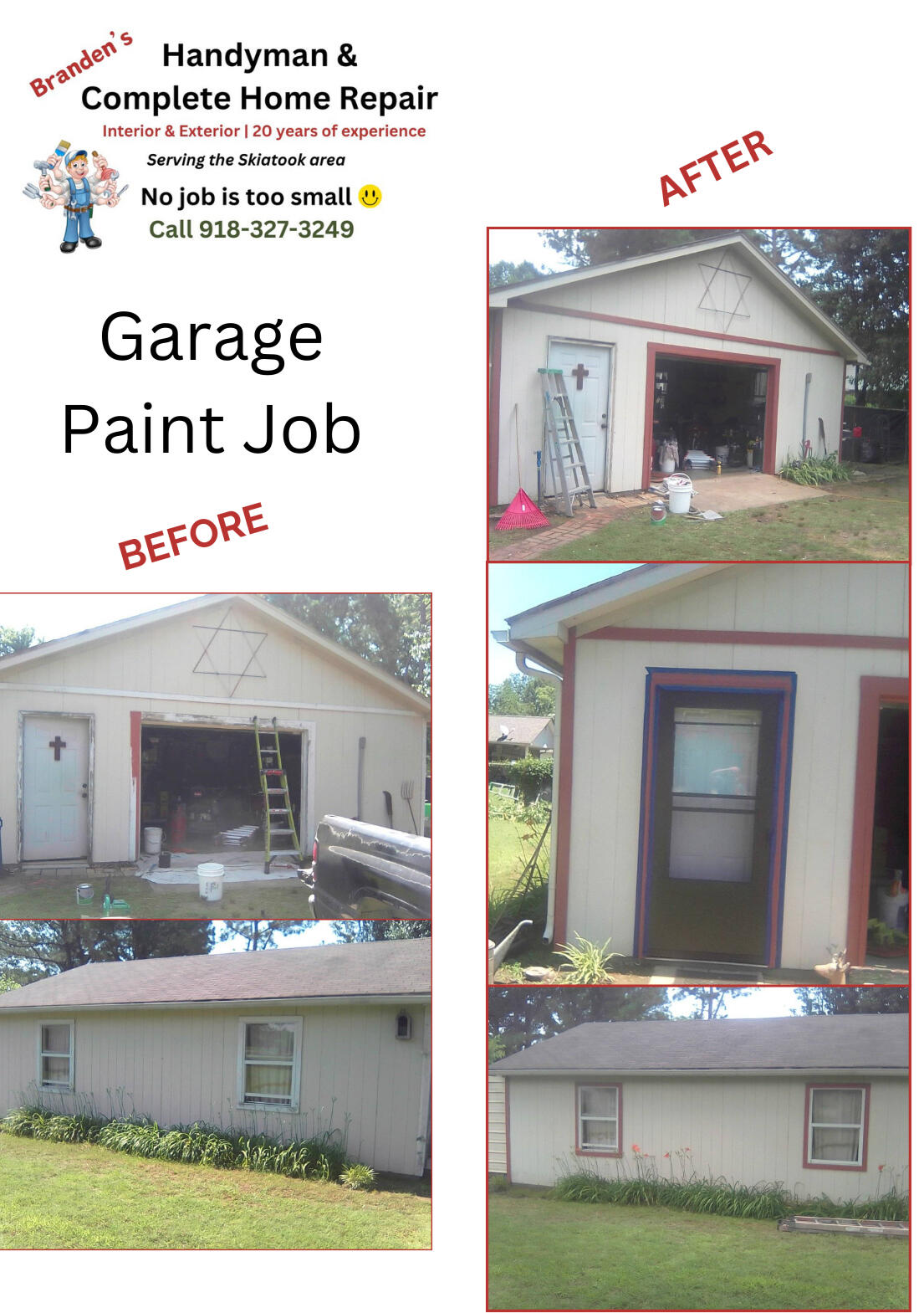 Garage Paint Job Before and After